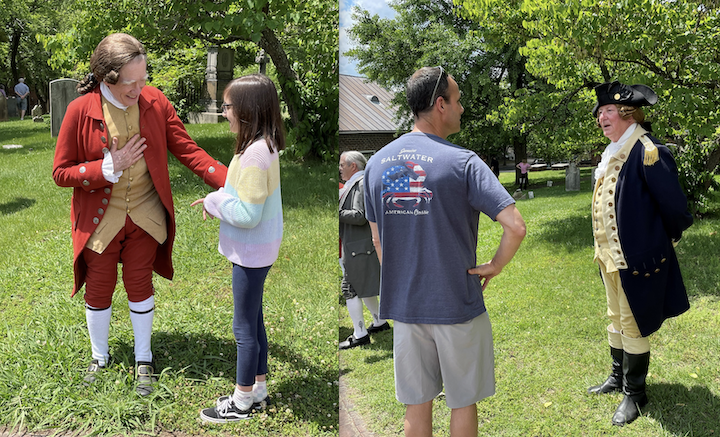 The perspective of 250 years allows these costumed actors to explain the passions attending the brewing rebellion in 1775.